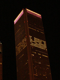 aon center evening